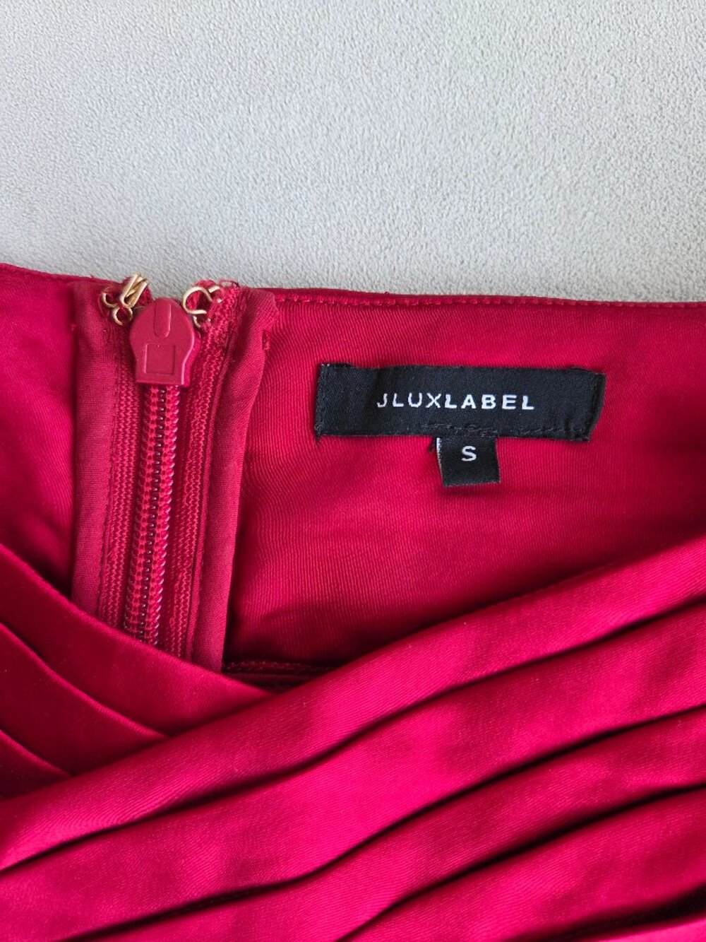 JLUXLABEL Red True Affection Satin Trouser - NWOT - Size S - Picture 7 of 9